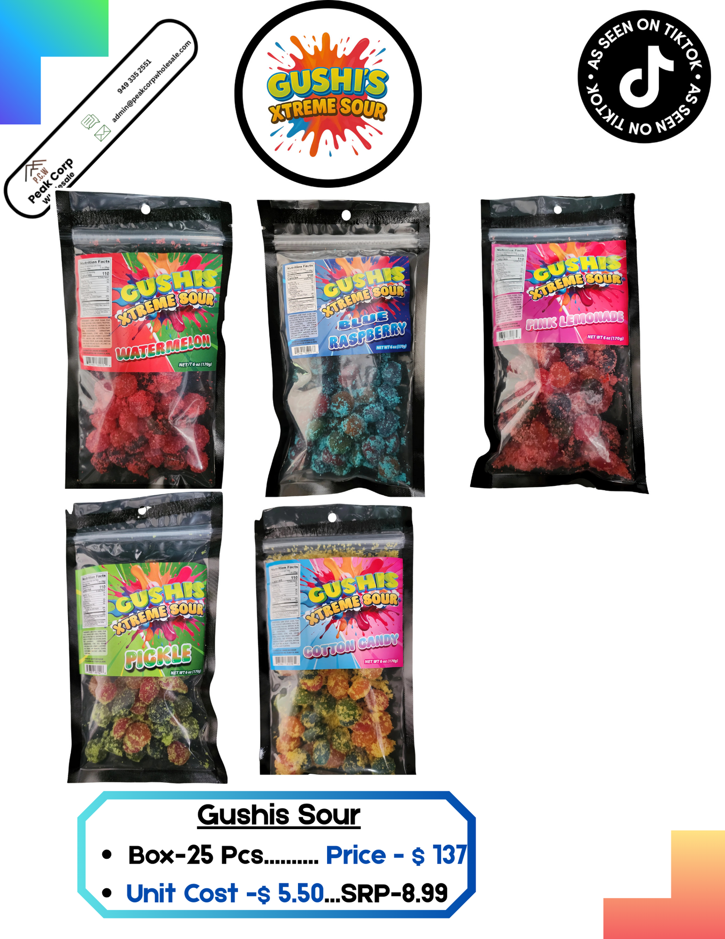 Gushi Xtreme Sour-1 pcs