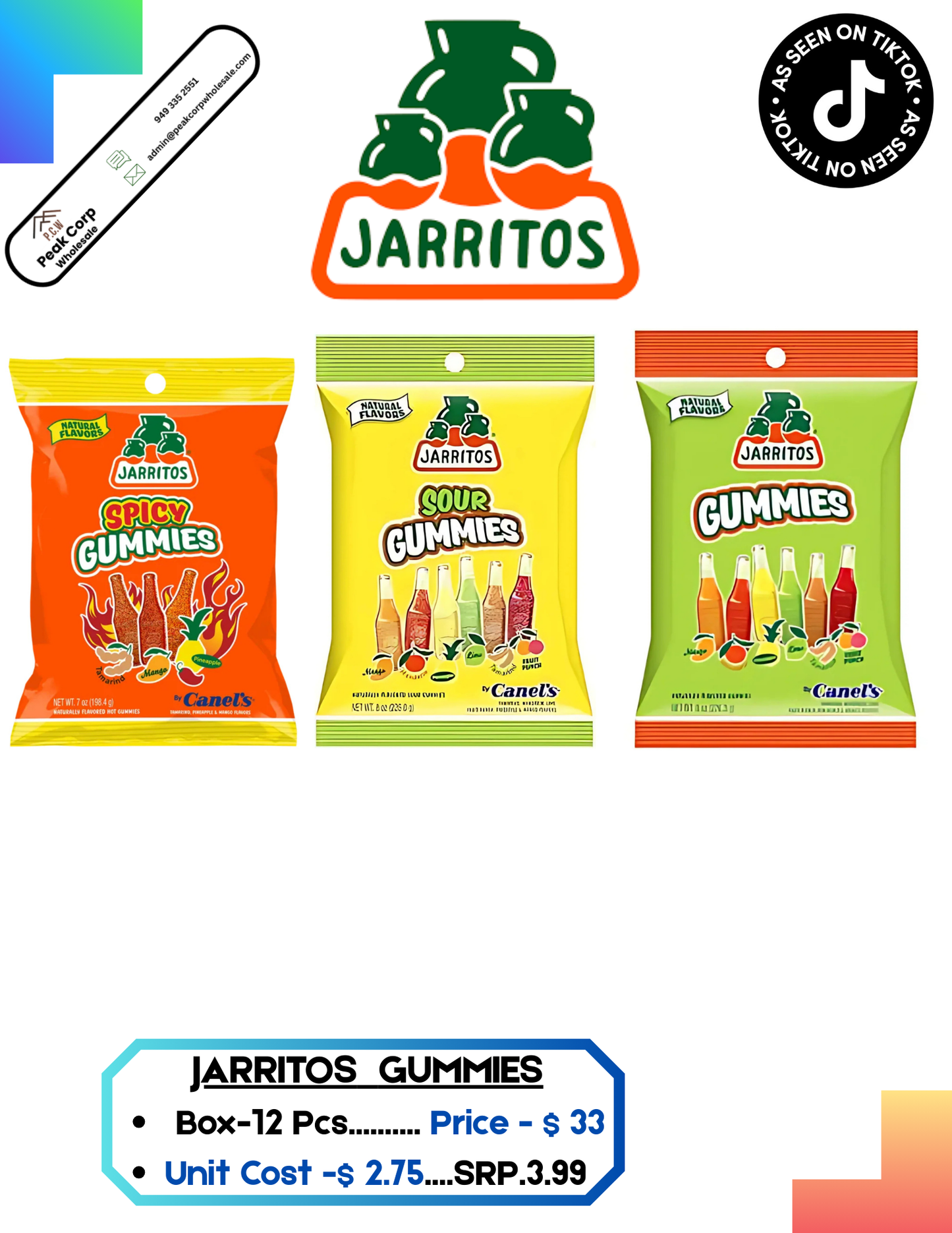 Jarritos -12 pcs