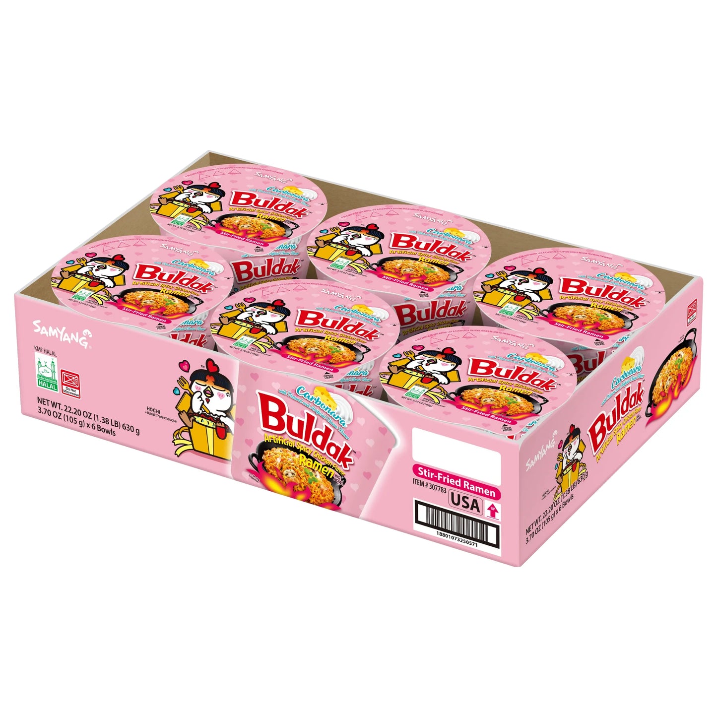 Buldak-Carborana Ramen-6 pcs