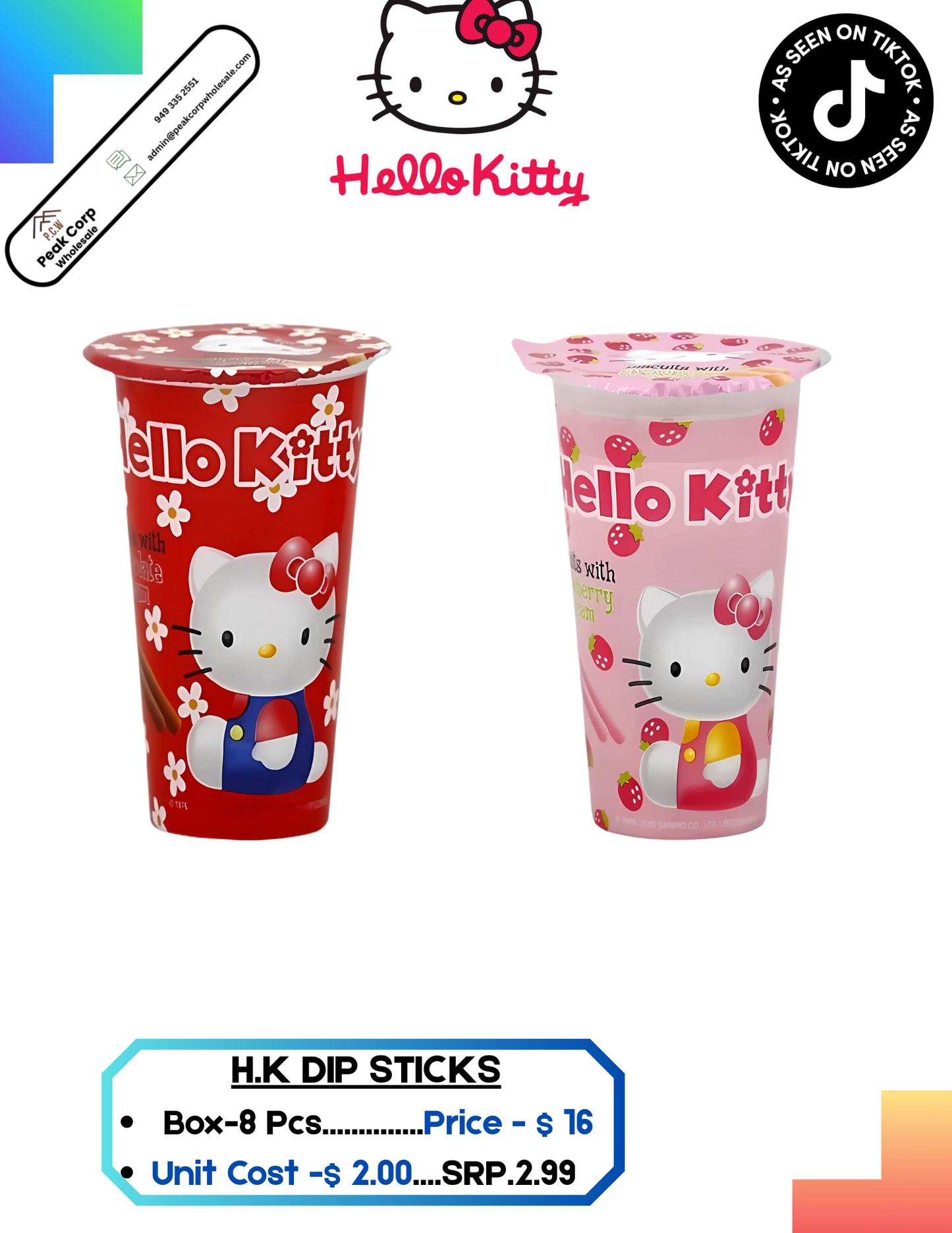 H.K Biscuit with Dip-8 pcs