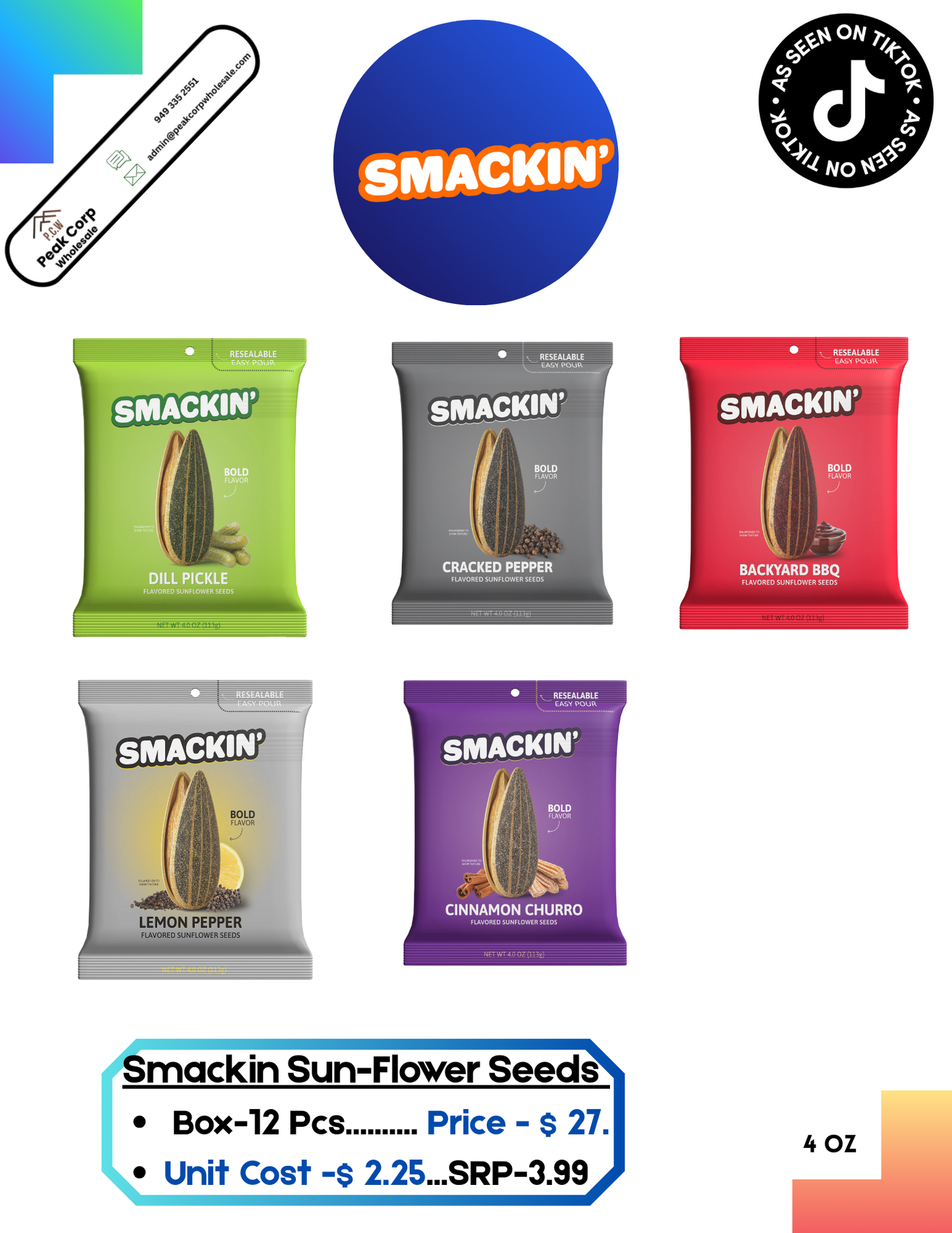 Smackin Seeds-12 pcs