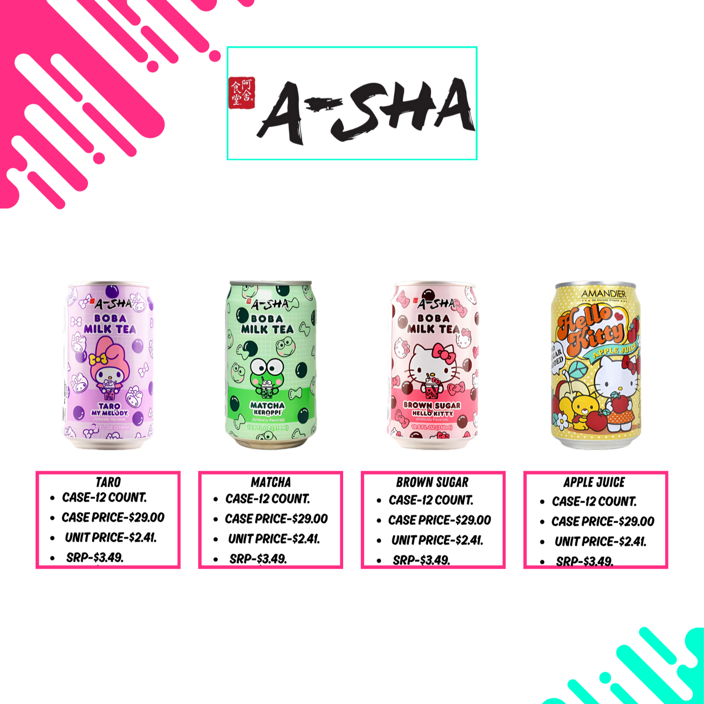 A-SHA Drinks-12 pcs