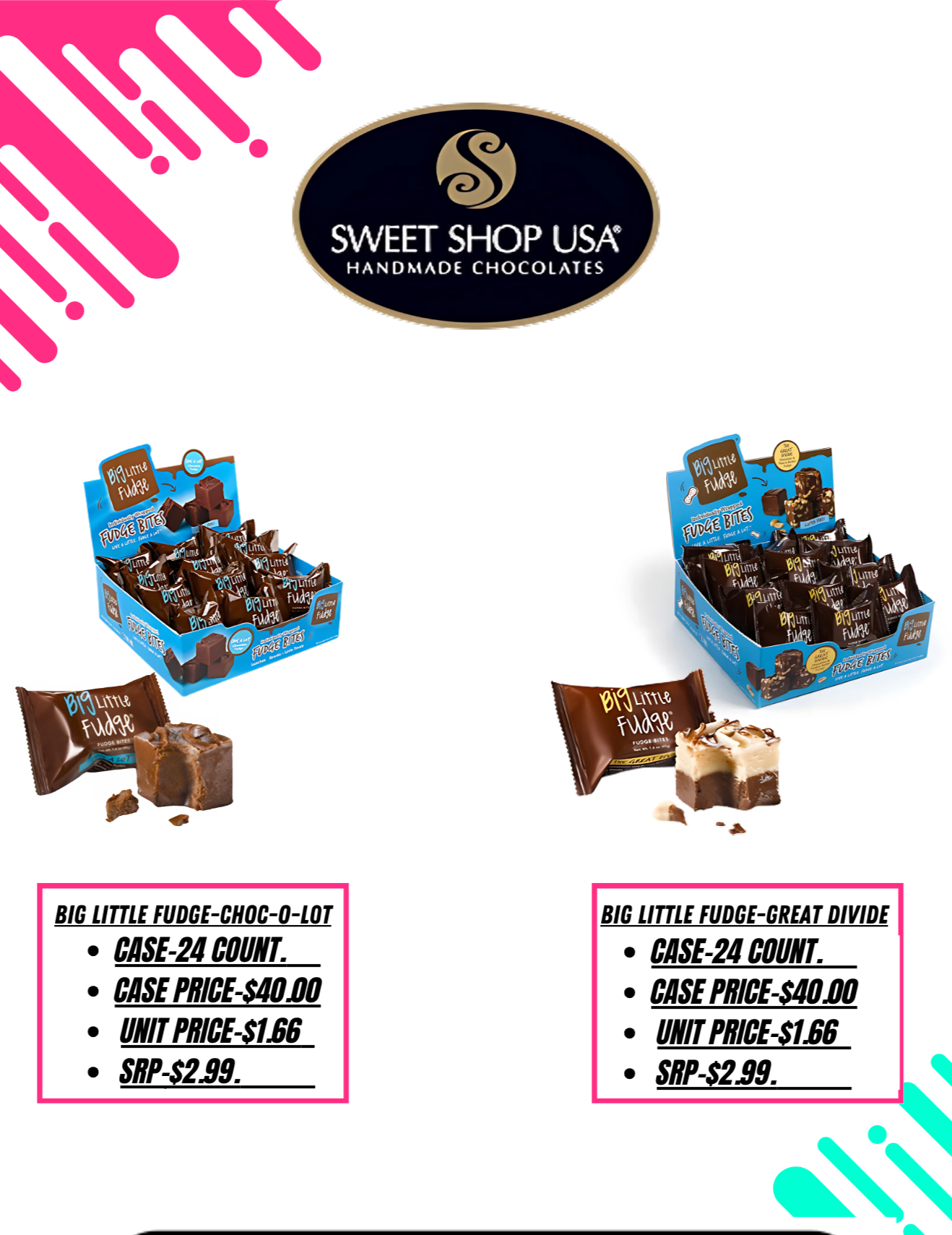 BFL Choc-A-Lot Fudge-24 pcs
