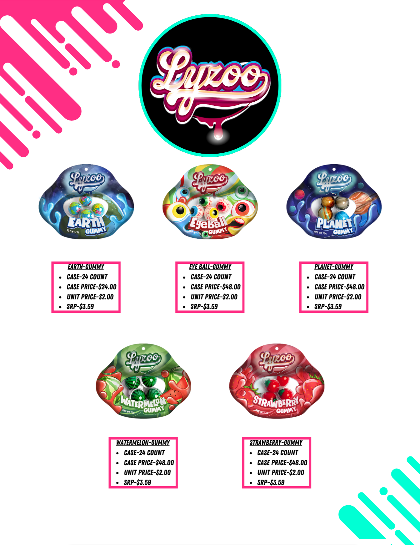 Lyzoo-24pcs