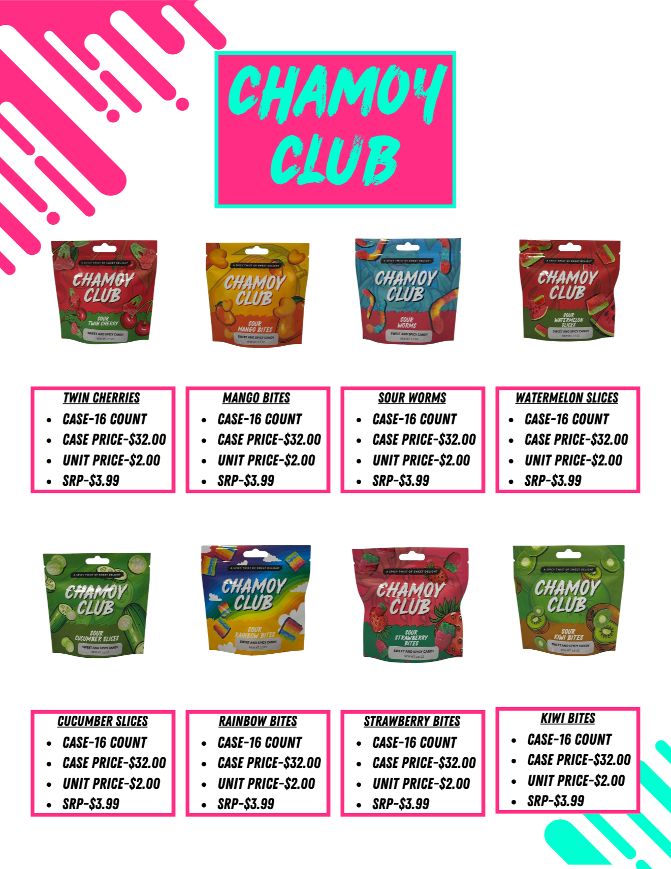 Chamoy Club-16 pcs