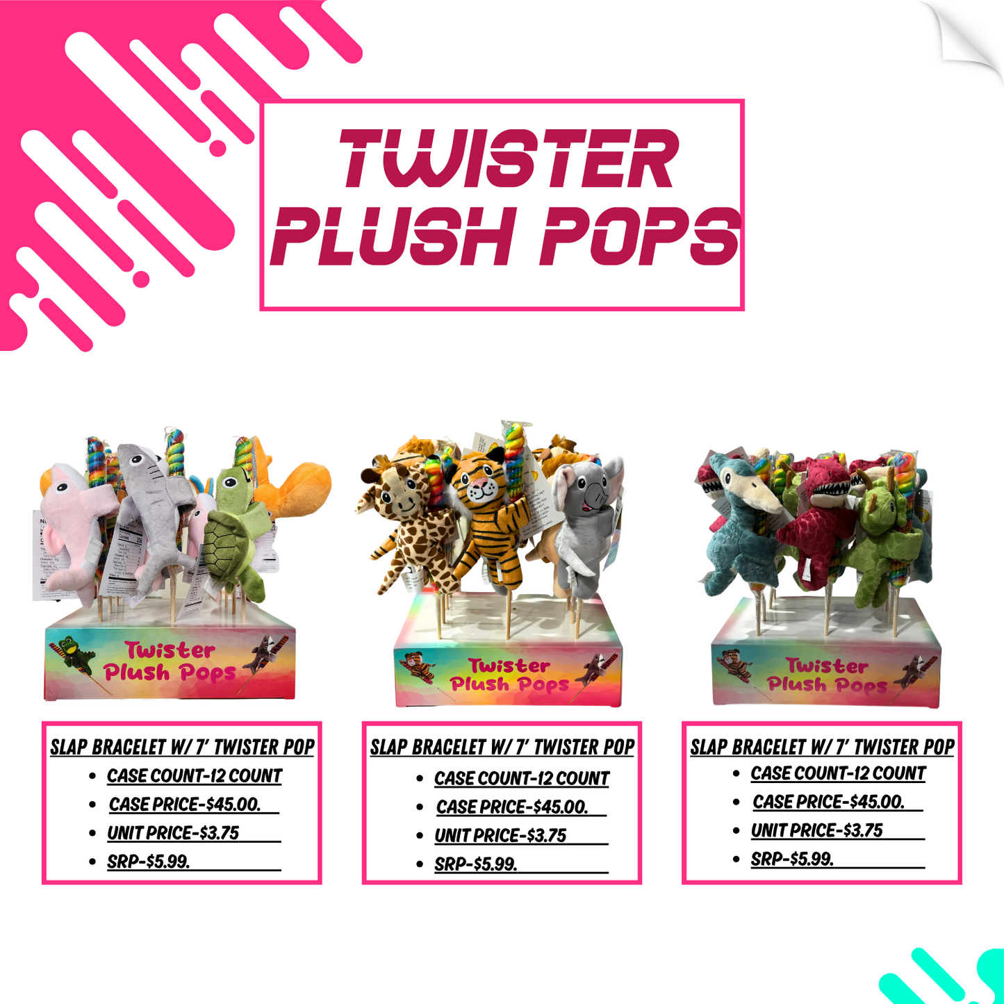 Twister Plush pop-12pcs