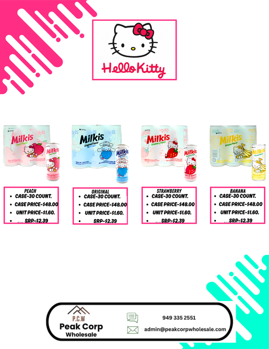 Hello Kitty Milkis Drink -30pcs