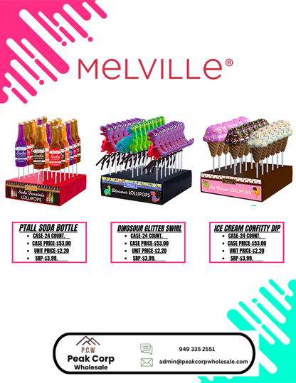MELVILLE LOLLIPOP - 24PCS