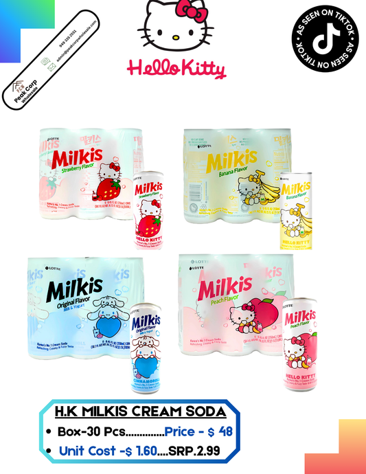 Hello Kitty Milkis Drink -30pcs