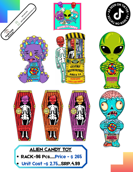 Novelty Alien Rack -90 pcs