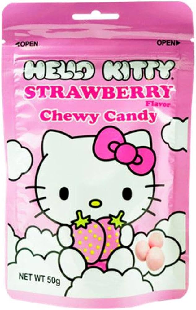 H.K Strawberry Chew Candy-8 count