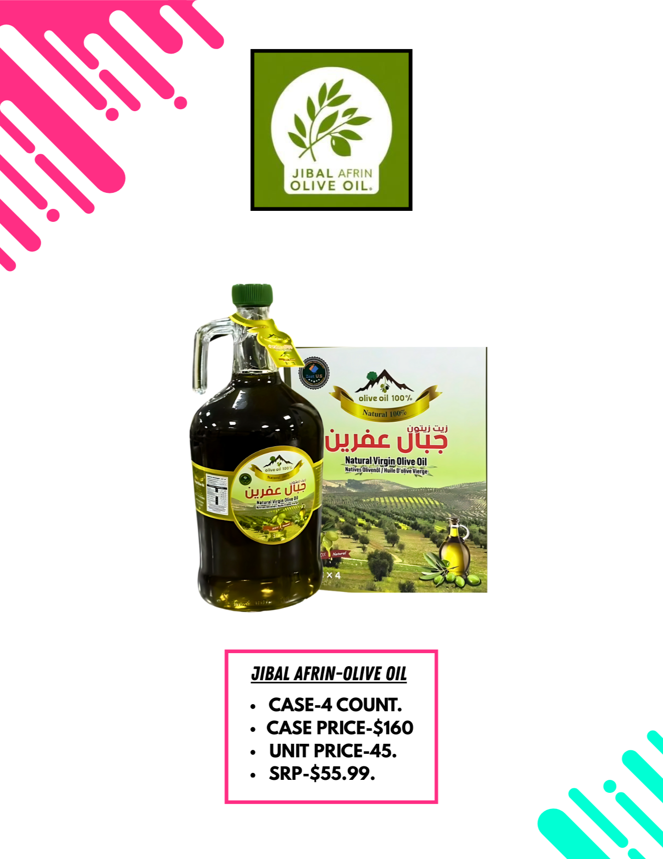 Jabal Afrin Olive Oil