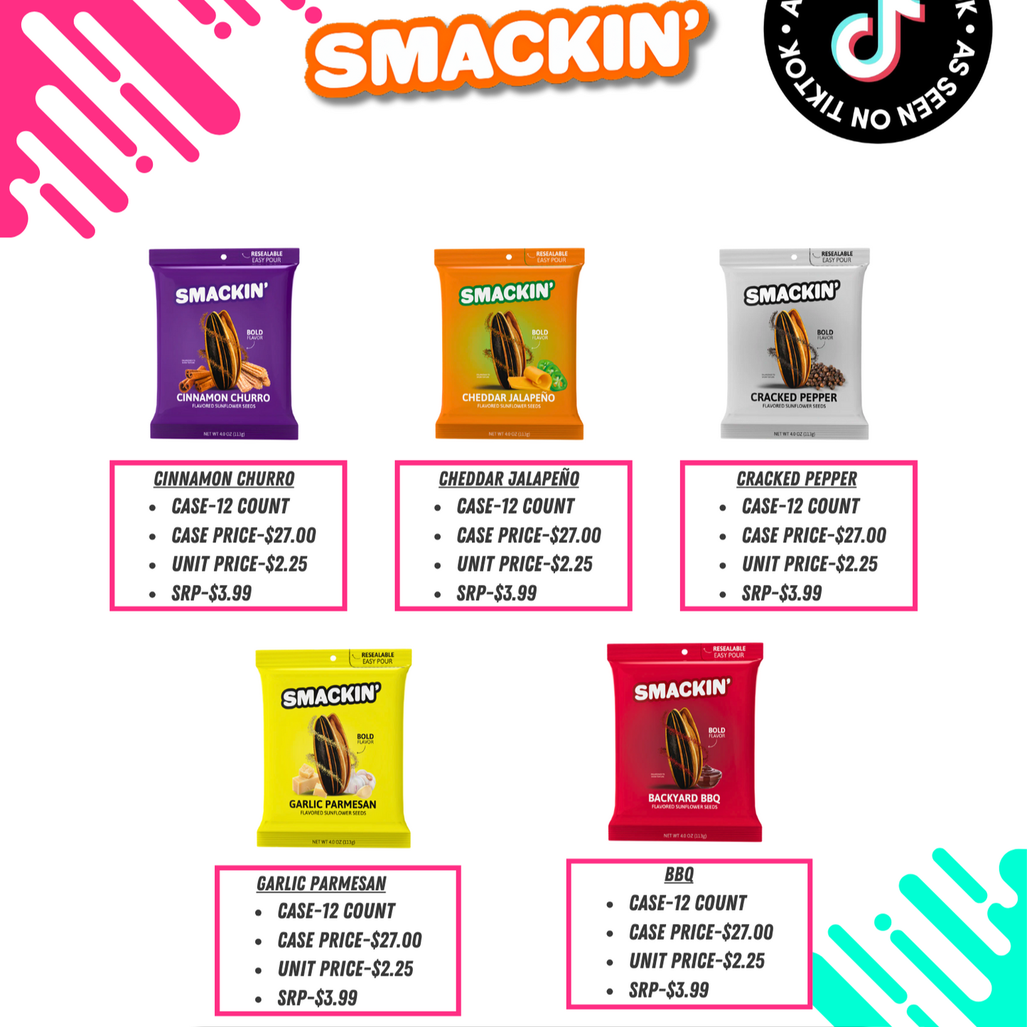 Smackin Seeds-12 pcs