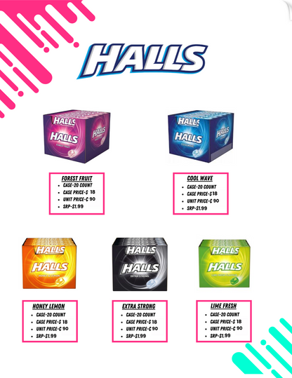 Halls-20 pcs