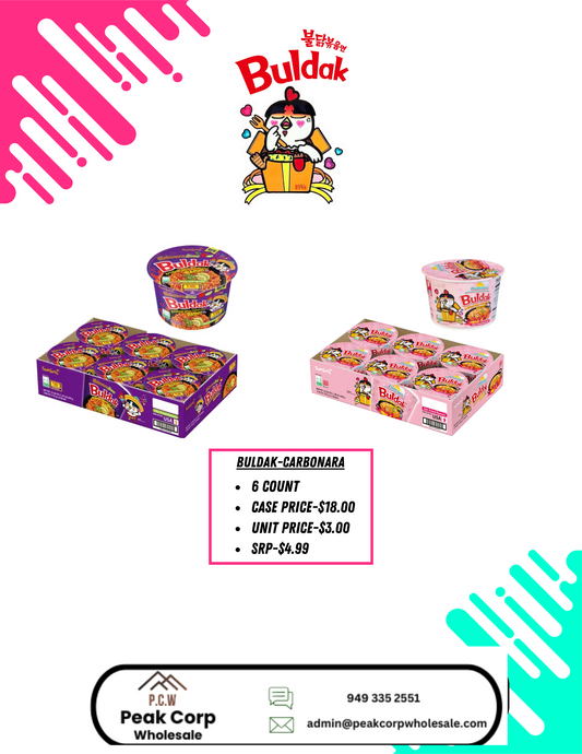 Buldak-Carborana Ramen-6 pcs